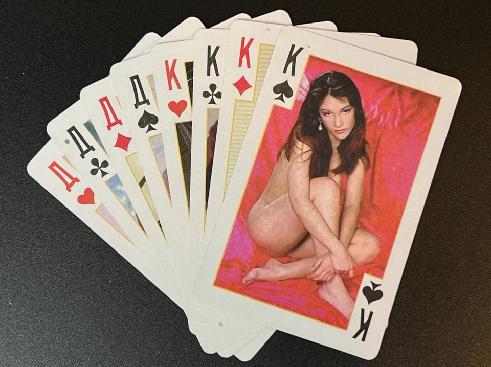 Vintage Playing Cards Deck Pin-Up Girls Full Set USSR Style - Image 2 of 4