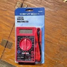 CEN-TECH  7 Function Digital Multi-Meter 69096 Easy-to-Read LCD Readout - NEW
