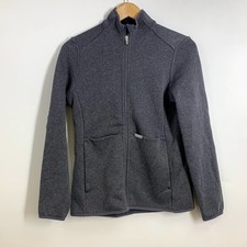 Figs Womens On Shift Full Zip Knit Jacket Mock Neck Casual Activewear Size XS