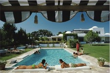 Slim Aaron Poolside In Sotogrande (photographic print) Unframed