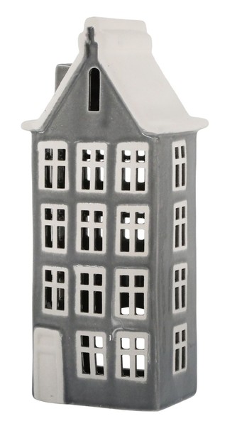 Chic Antique - Lichterhaus Teelichthaus Windlicht H 25Cm Grau Keramik 39115525-image