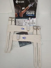 US Glove RKO Mens Ring Gymnastics Grips Size 3 Double Buckle Leather USA