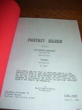 RARE ORIGINAL 1982 FANTASY ISLAND-FINAL DRAFT DOUBLE-SCRIPT FROM THE HIT TV SHOW