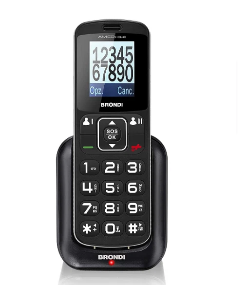 BRONDI - LOTUS Telefono DECT Colore: Nero BRONDI - LOTUS Telefono DECT Colore: Nero