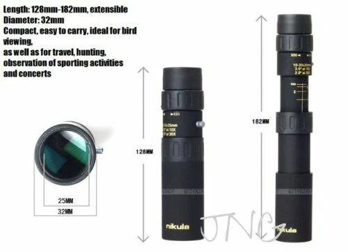NIKULA 10-30x25 monocular zoom telescope monocle HD portable high-... From Japan - Image 3 of 3