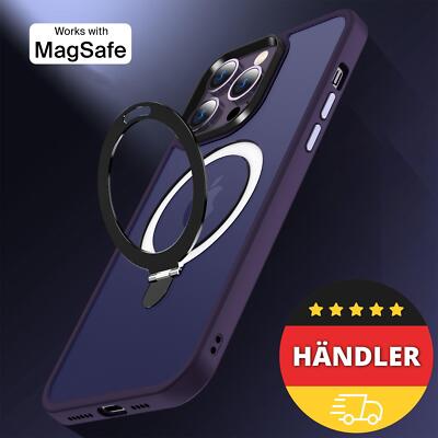 Hülle MagSafe Lila für iPhone 16 15 14 Pro Max Case Magnet Handy Cover Schutz HD