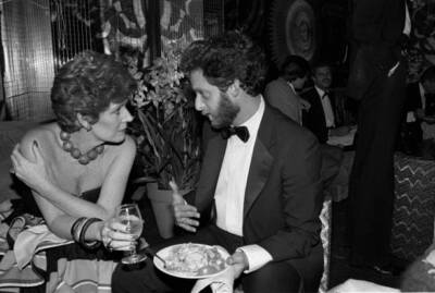 Actress Polly Bergen & actor/singer Paul Jabara at Regine's in Ne- Old Photo