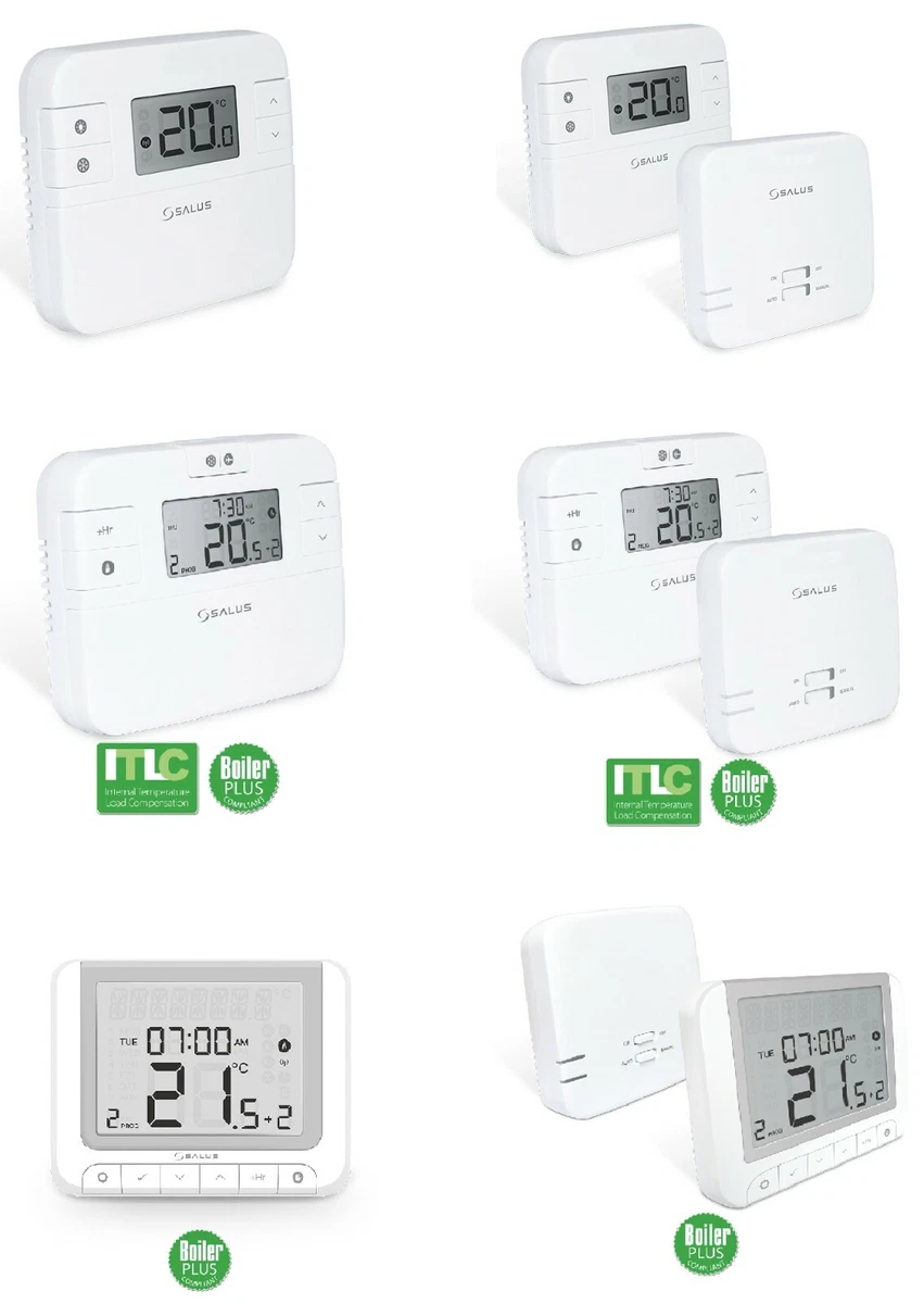 SALUS CONTROLS CHOICE OF DIGITAL LCD ELECTRONIC CENTRAL HEATING ROOM  THERMOSTATS | eBay