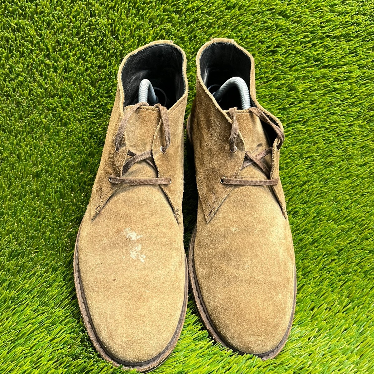 Allen Edmonds Cyrus Chukka Boots Mens 13 D Gray Suede Rubber Sole Lace Up Men main image 3