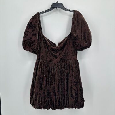 NWT PrettyLittleThing Dress 16 Brown Floral Devora V Bar Puffball Holiday Formal | eBay NWT PrettyLittleThing Dress 16 Brown Floral Devora V Bar Puffball Holiday Formal | eBay