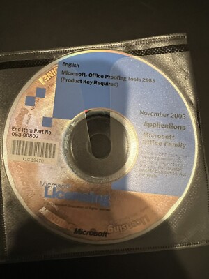 Office 2003 Proofing 2003 