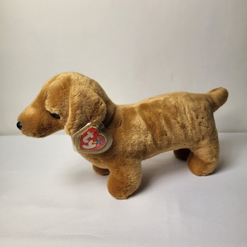 Ty Beanie Buddy in pensione " Weenie " cane salsiccia 1999 da collezione nuovo con etichette Regno Unito - Foto 3 di 9