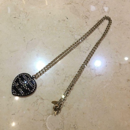 CHANEL Necklace Long Chain Rhinestone 