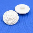 OFF WHITE ABSTRACT FLORAL DESIGN SHANK BUTTONS Sizes 15mm 18mm and 20mm