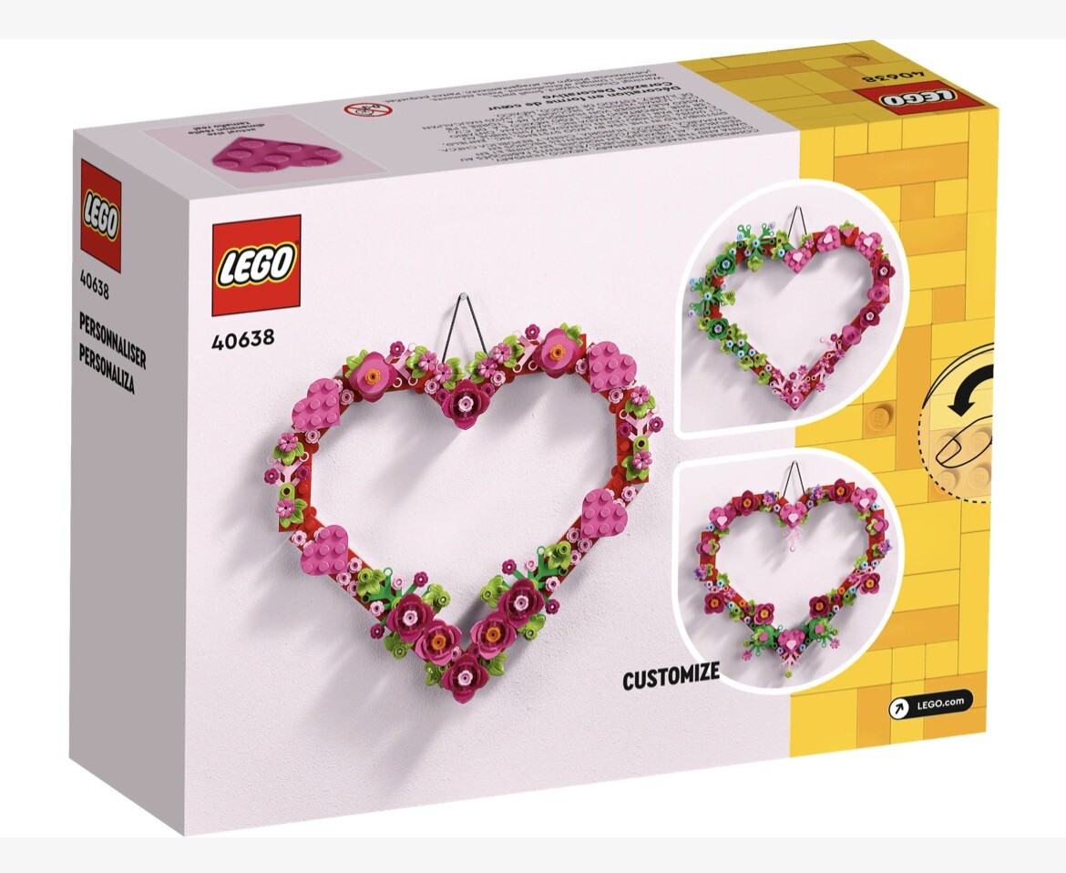VALENTINE LEGO Heart Ornament 40638 Set Kit Flower 💝 New in Box 254