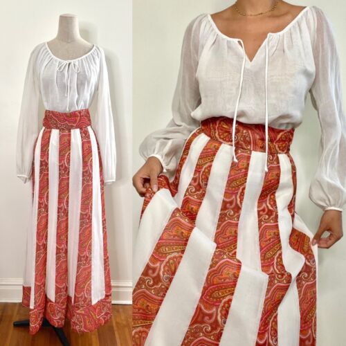 Rare Vintage 1970s Three Piece Boho Hippie Festiv… - image 1