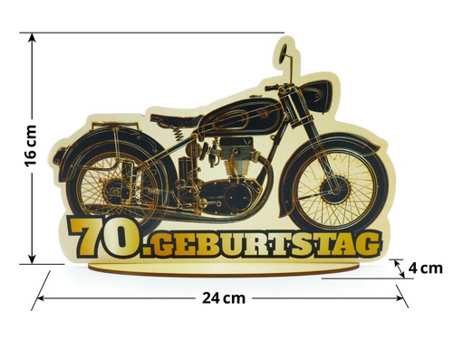 Tischkarten/Geburtstagstischdekoration 60. / 70. / 80. Geburtstag Motorrad - Bild 36 von 51