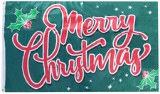 3X5 MERRY CHRISTMAS SEASONS GREETINGS HAPPY HOLIDAYS 5X3 FLAG BANNER 100D R19