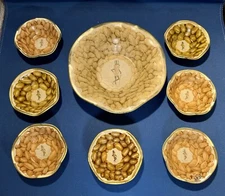 Set of  8✨Vintage PLANTER’S MR. PEANUT Tin Advertisement Snack Nut Serving Bowls