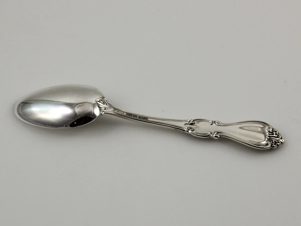 Cuchara de postre sopa ovalada de plata esterlina Towle Queen Elizabeth I - 7" - sin mono Foto 2 de 3