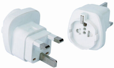 UNIVERSAL Reiseadapter EU DE auf UK GB England 3pin Steckdose Reisestecker 13 A