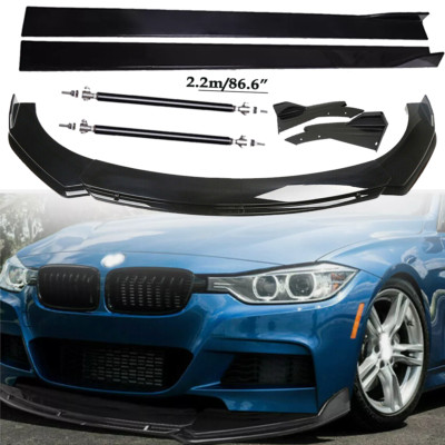 Front Bumper Lip Spoiler Diffuser Splitter Rear Side Skirt For BMW F10/F11 520i