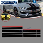 Black Red Hood Roof Trunk Vinyl Graphics Decor Stickers For Ford Mustang 2015-23