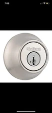 Dead Bolt Lock Keyed SmartKey Home Security Satin Nickel Finish Single Cylinder