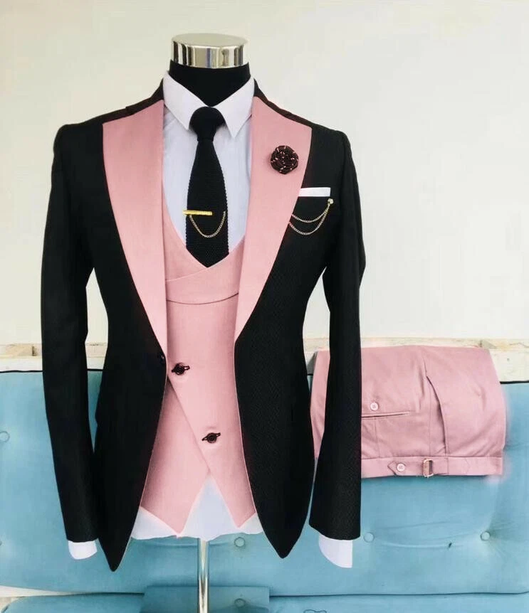 Pink wedding hotsell suits for groom