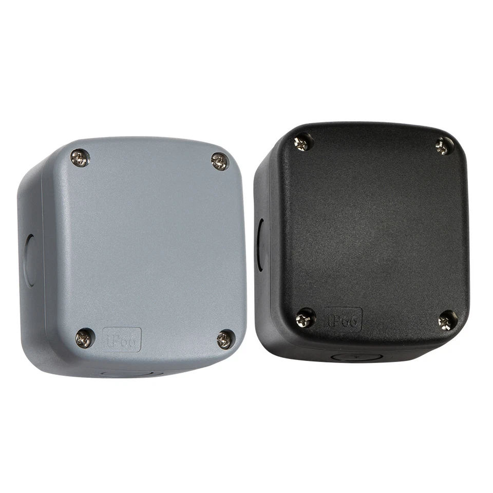 Knightsbridge IP66 Weatherproof Junction Box Enclosure – Grey/Black, S–XL