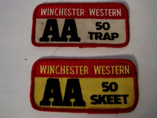 Lot of 2 Winchester Western AA 50 Skeet Patches-Different Color on Each