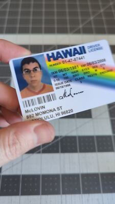 McLovin Parody Prop ID on a Laminated ID Card from Superbad | eBay