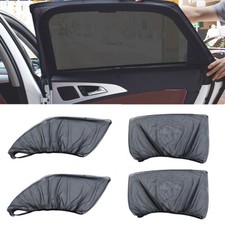 Car Sun Shade Uv Protect Curtain Window Sunshade Mesh Film Anti-mosquito 4pc Kit Car Sun Shade Uv Protect Curtain Window Sunshade Mesh Film Anti-mosquito 4pc Kit