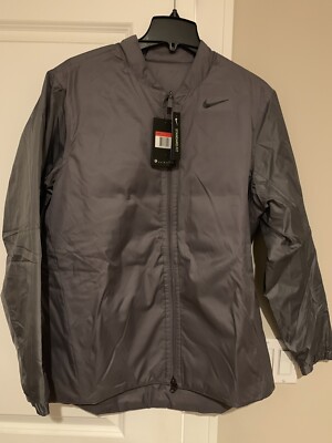 NWT Nike Synthetic Fill Insulated Reversible Bomber Jacket Gray Large 932309-036