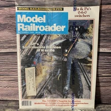 Model Railroader September 1988 SP N Scale Layout Balwin 0-6-0 Switcher Drawing