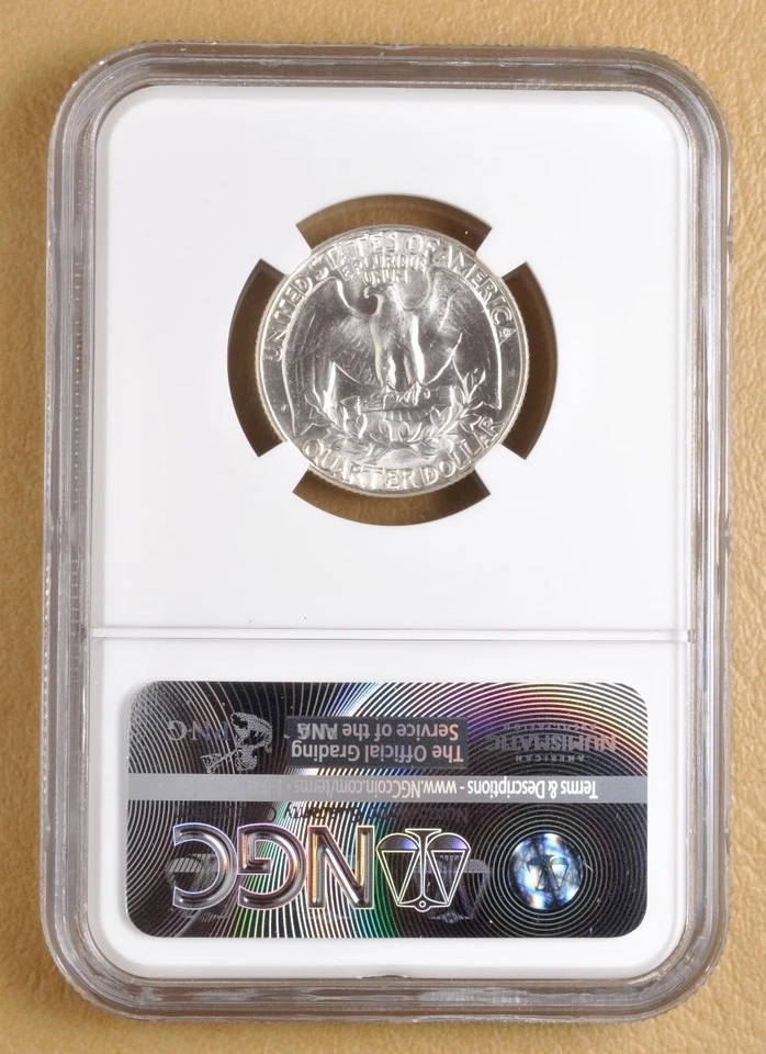 1959 P Washington Quarter 'Type B Reverse' NGC MS66 - Image 2 of 2