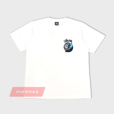 Stussy & Born X Raised BXR 8-Ball Tee - White - M | eBay