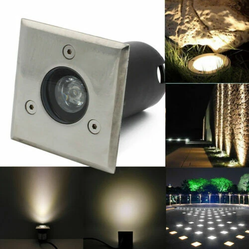 Moderne Elektro-Gartenbeleuchtung aus Edelstahl