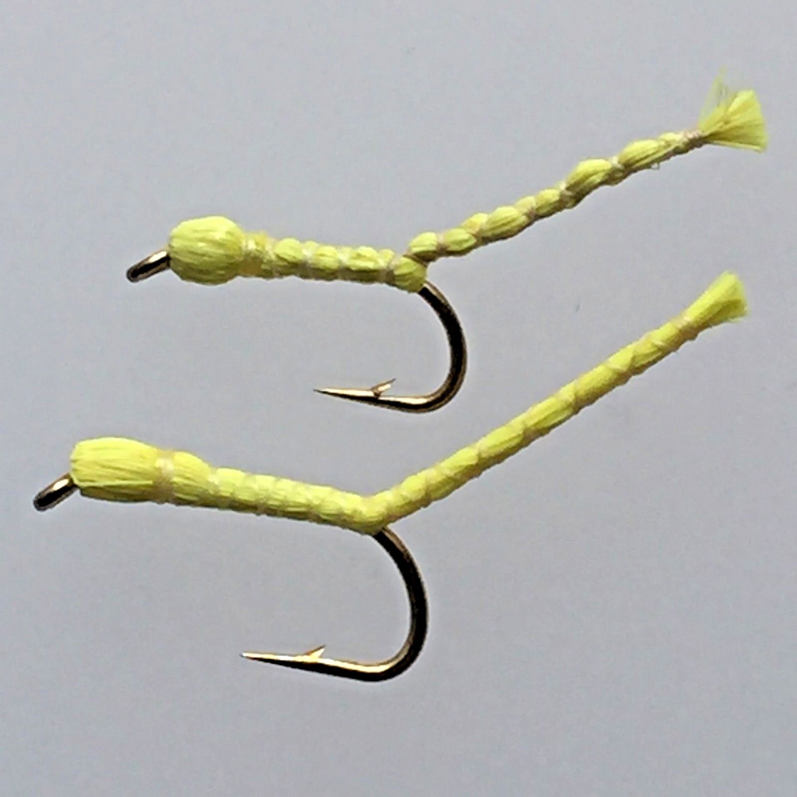 Fly Fishing Flies INCHWORM / Maggot selection 8 Flies for trout fishing #120