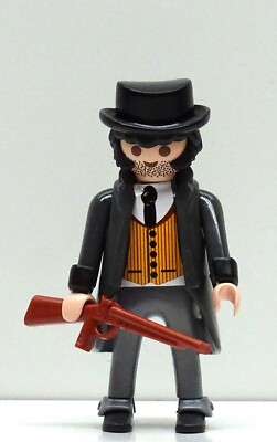 PLAYMOBIL VINTAGE WESTERN Chérif Cowboy Pistolet Recherche Éperons By