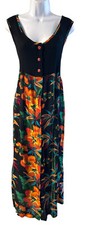 Women’s Dress Sz M Black Dress See Measurements Below No Tags Read!