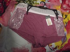 3 NEW PRIMA VALENTINA 8024 3PK SOFT RAYON PICOT TRIMMED BOYSHORT PANTIES XL