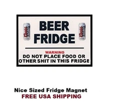 173 - Coors Beer Label Can Stash Warning Refrigerator Magnet 