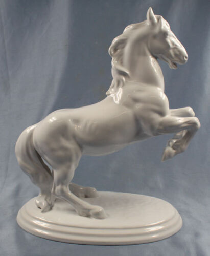 Pferdefigur pferd Porzellan porzellanfigur Keramos Wien alt porzellan - Bild 1 von 1