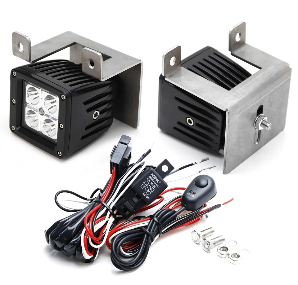 3" 20W LED Pod Fog Light Kit + Bracket Wiring For GMC 01-06 Yukon Denali Sierra - Изображение 2 из 4
