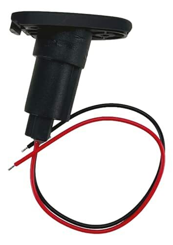 Pactrade Marine Boat 2-Prong Nylon Navigation Stern Light Pole Base Black Cover