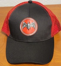 Bacardi Rum Red Black Trucker Hat - Snap Back - Mesh - Fast Shipping