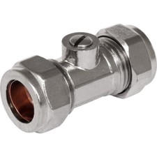 Isolating Valve Compression Ball Fix Plumbing Pipe Bathroom Basin 1752 1 x 15mm