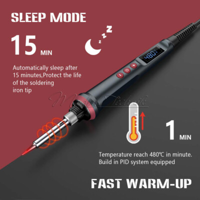 90W High Power Digital Display Soldering Iron 110V / 220V Adjustable Temperature