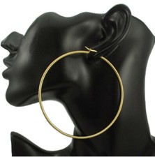 Timeless Fashion Big Hoop 2-mm Tube Earrings